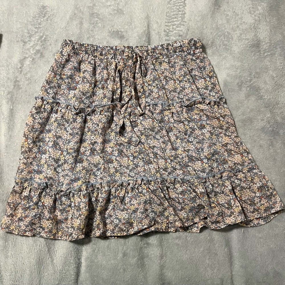 Sienna Sky Brown Tan Bubble Mini Skirt